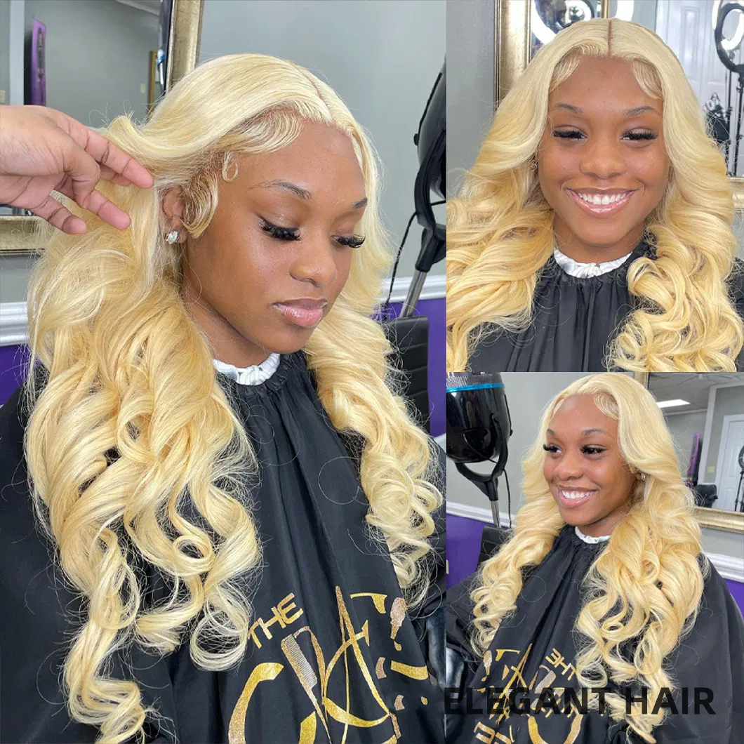 Wholesale Brazilian Blonde 613 Lace Frontal 13X4 Transparent Human Hair Lace Front Wig