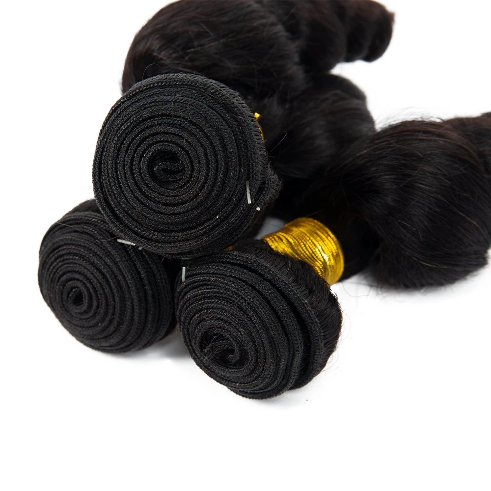 High Quality Loose Wave Style Natural Raw Virgin Human Hair Weft