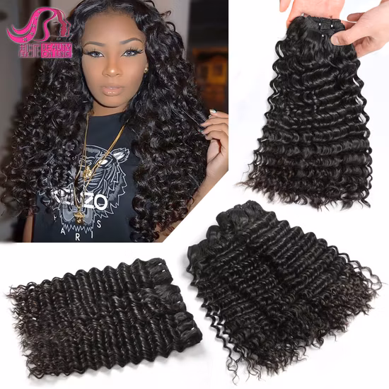 Atacado Remy Virgin 8A cabelo humano brasileiro onda profunda pacote de cabelo
